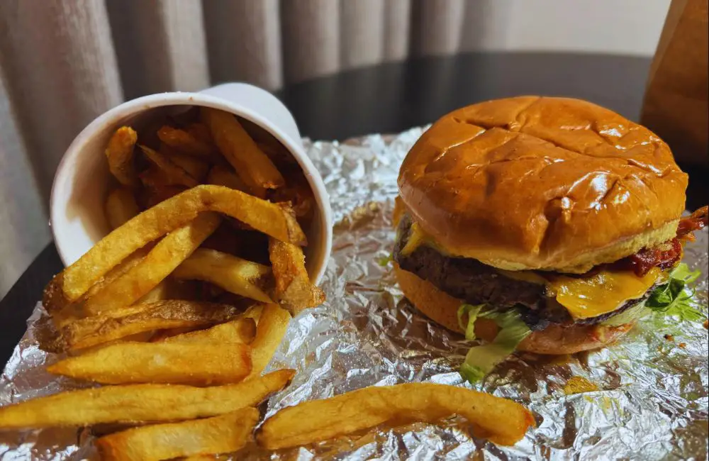 Burger and Fries at Burger Bros in Towson, MD