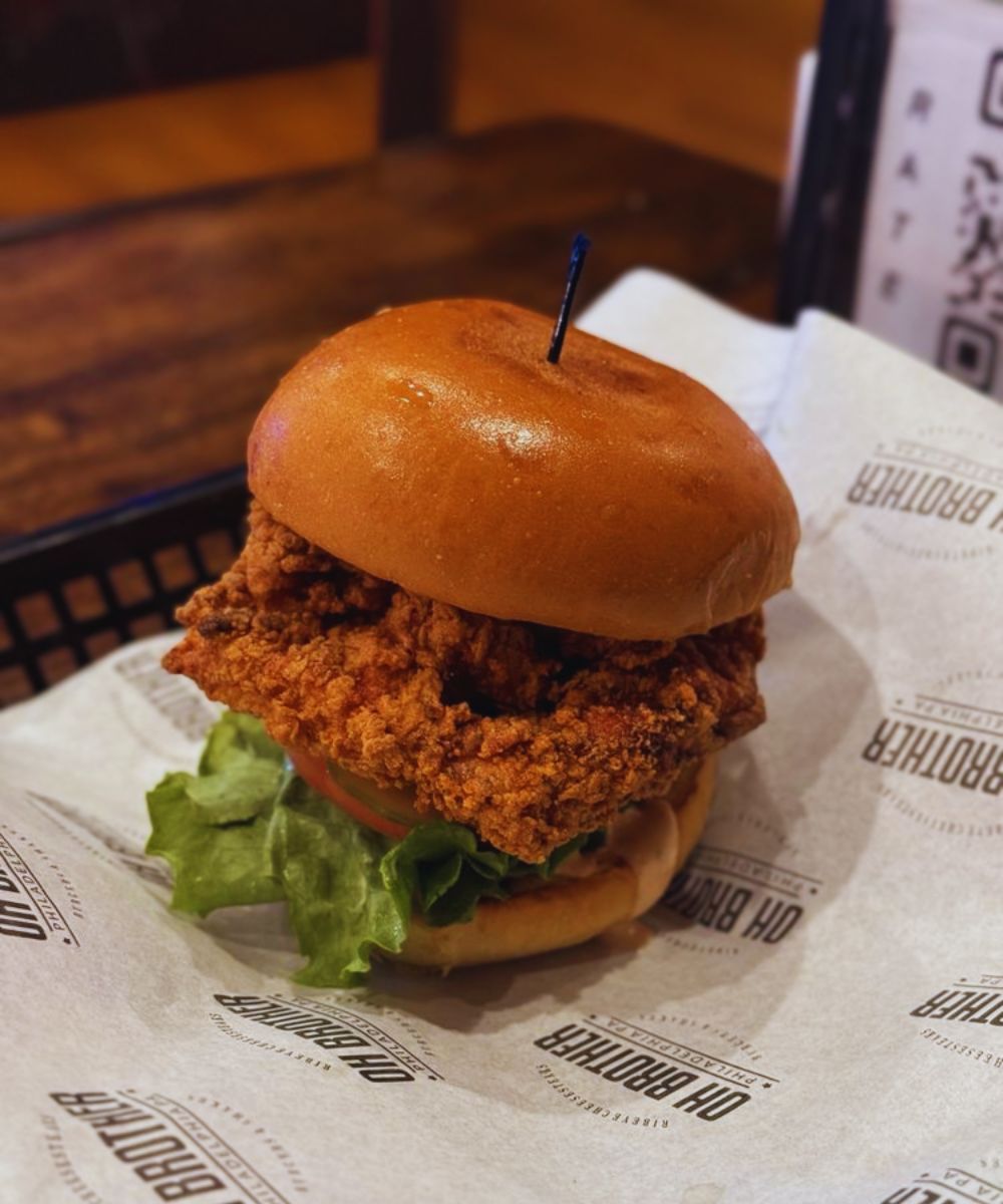 Burger at Oh Brother Philly in Philadelphia, PA