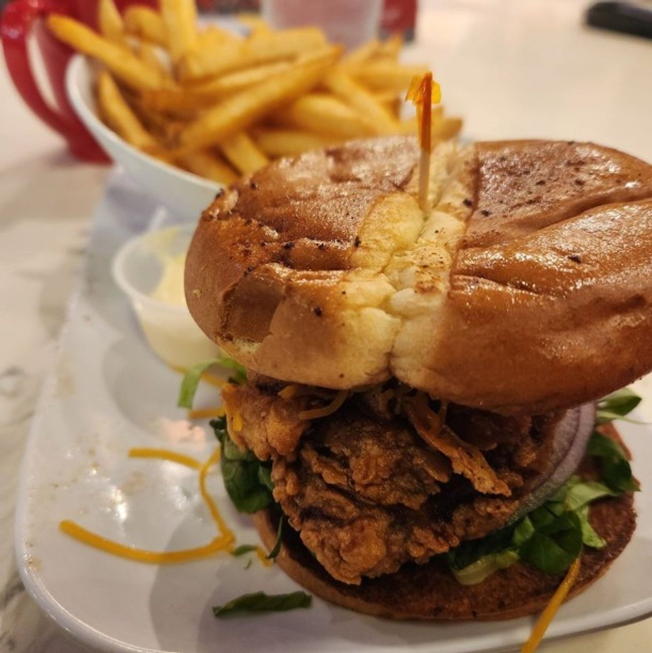 Burger at Ruby Slipper Mobile located in Mobile, AL