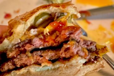 Single cheeseburger at Au Cheval