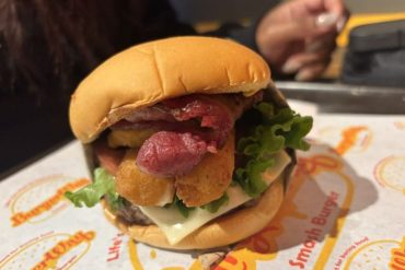 Burger in Burgerway located in New Haven, CT.