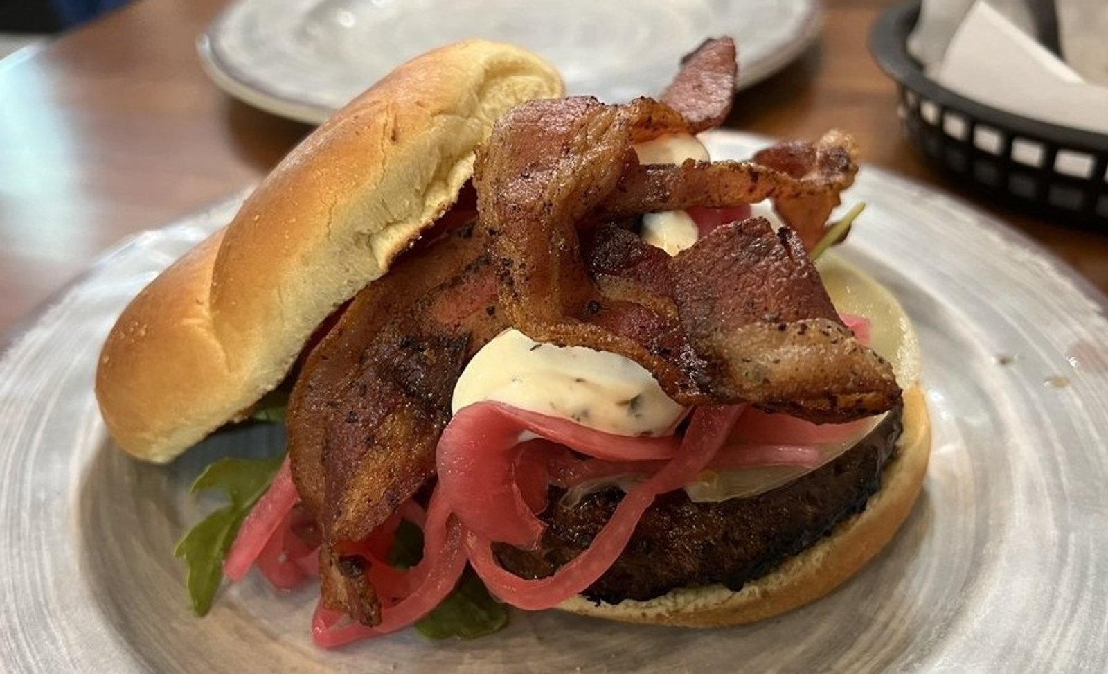 Burger in Asadoras Argentinas Burgers located in Oswego, IL.