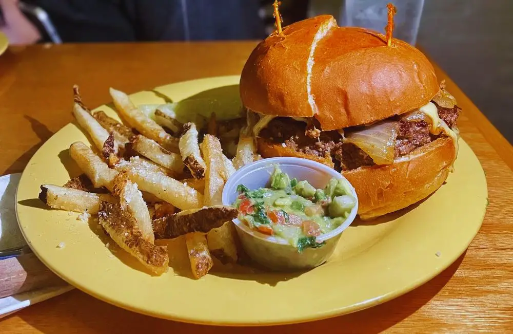 Burger and Fries at Oscar's Pub & Grill in Milwaukee, WI 
