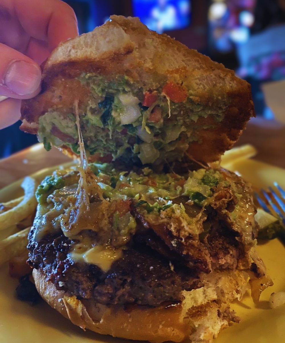 The big O Burger at Oscar's Pub & Grill in Milwaukee, WI
