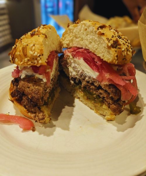 Burger at Society Burger in Tulsa, OK