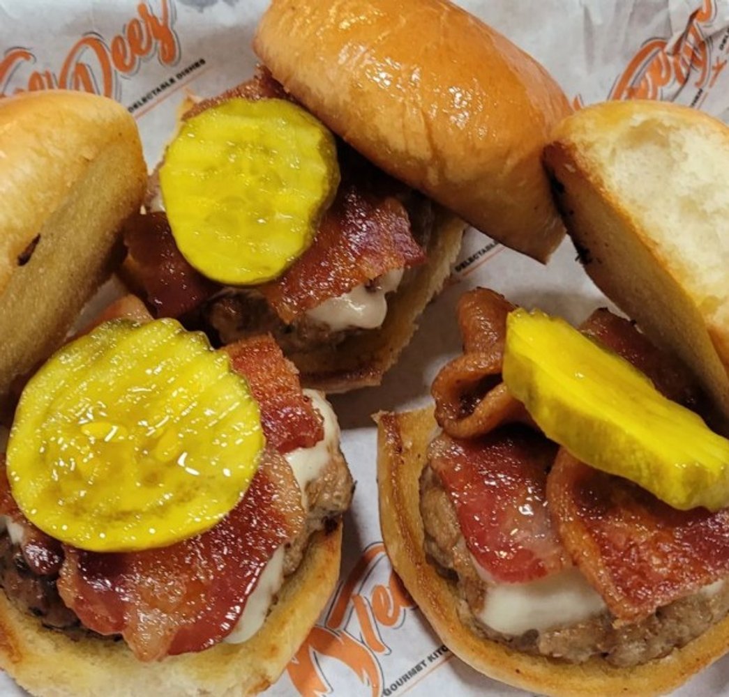 Burger at Teedeez in Maple Heights, OH.