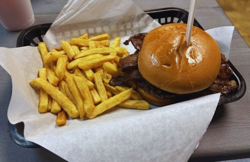 The Burger And Philly Shack at Black and The Black & Blue Burger.