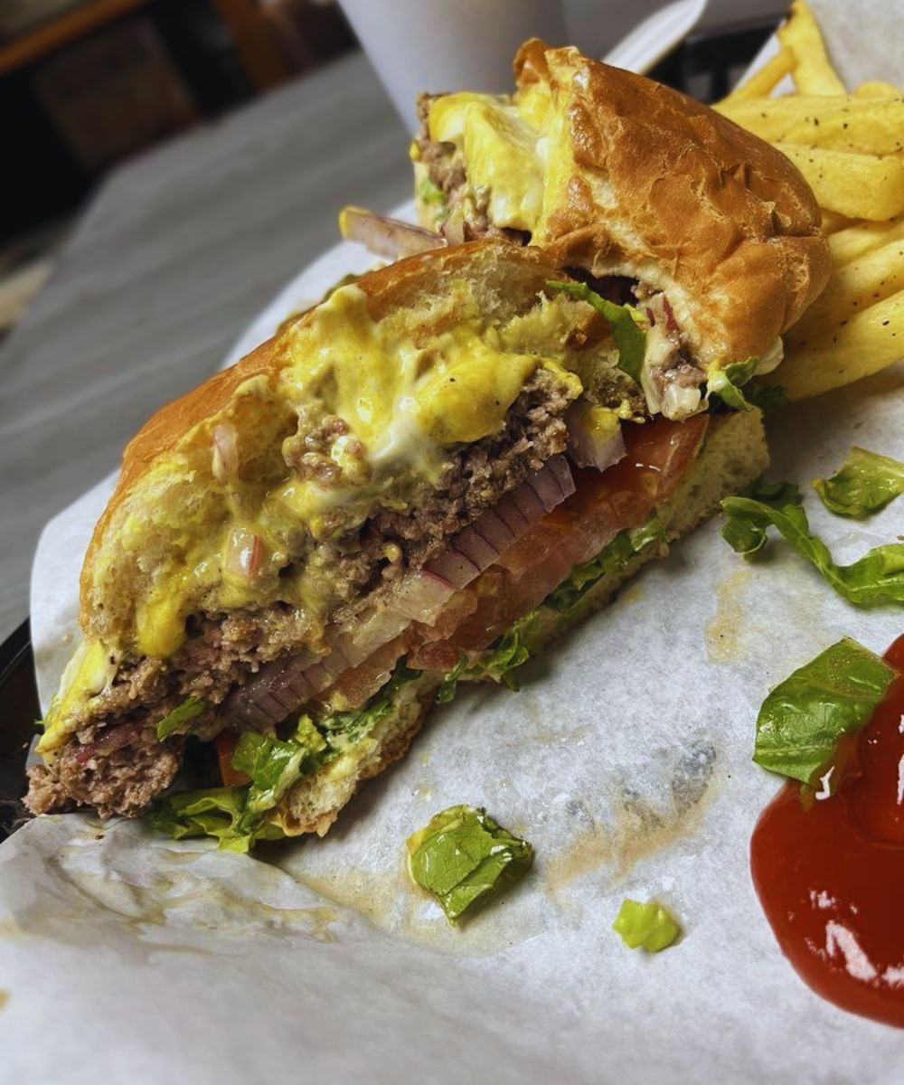 The Shack Attack Burger in The Burger And Philly Shack