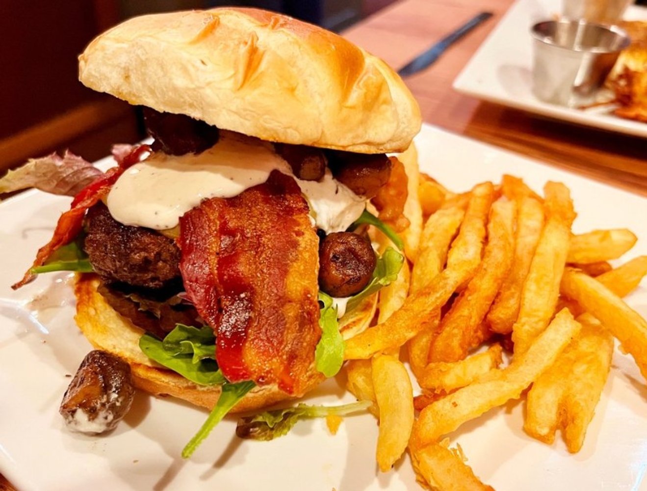 Cheeseburger in Henry Flach in West Allis, WI.