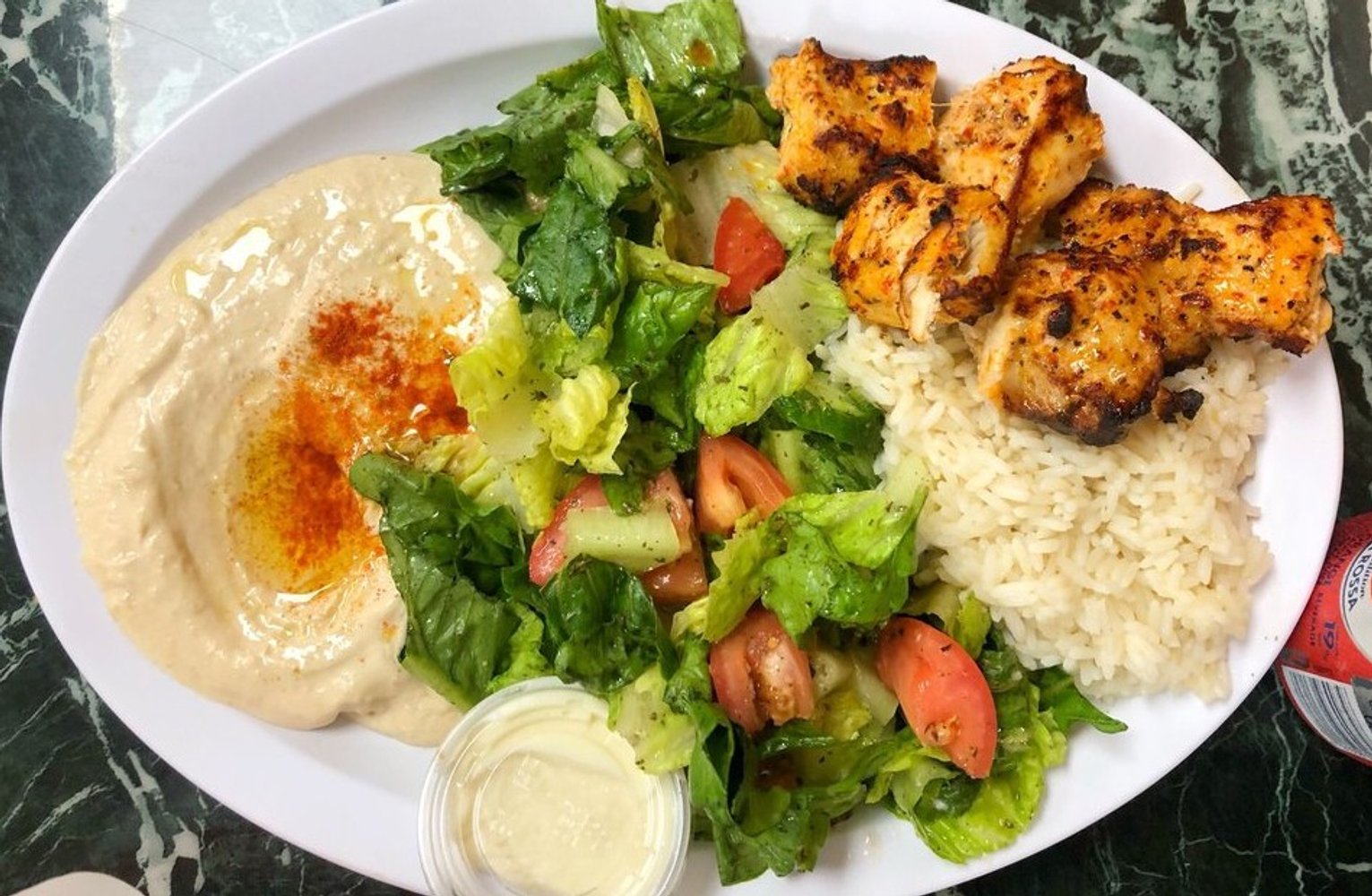 Chicken Plate at Janet's Mediterranean Cuisine in Duarte, CA.