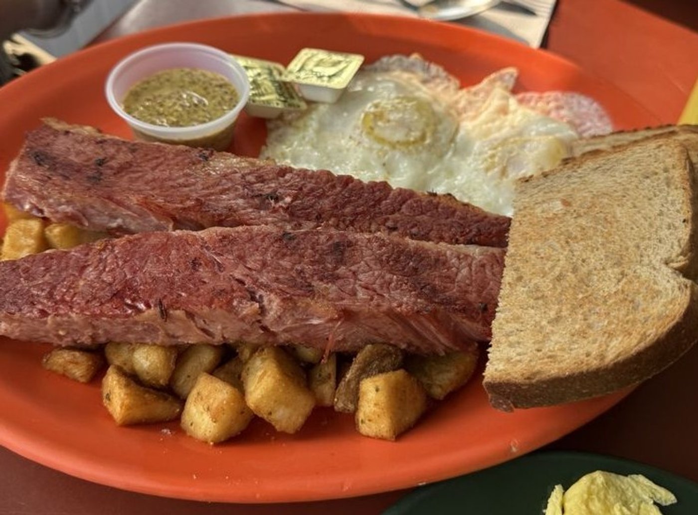 Corned beef brisket in Keltic Kitchen located in West Yarmouth, MA.