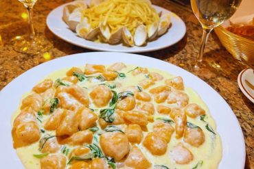 Sweet potato Gnocchi Linguine and Clams at Giorgio On Pine in Philadelphia, PA