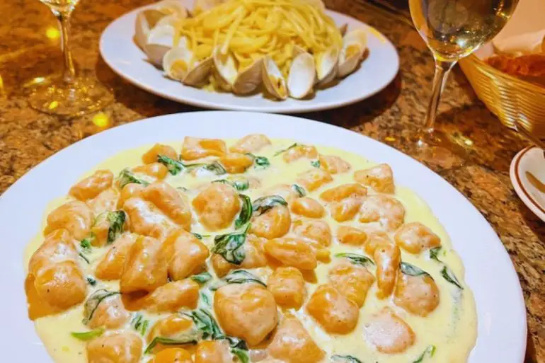 Sweet potato Gnocchi Linguine and Clams at Giorgio On Pine in Philadelphia, PA