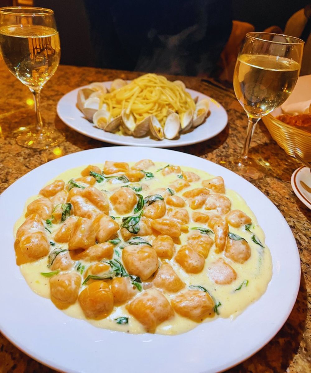 Sweet potato Gnocchi Linguine and Clams at Giorgio On Pine in Philadelphia, PA 