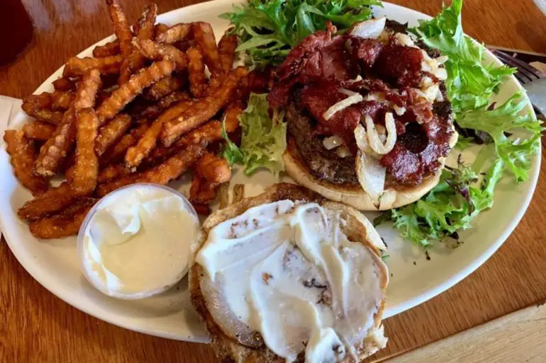 Food in Buzzard Billy's in La Crosse, WI.