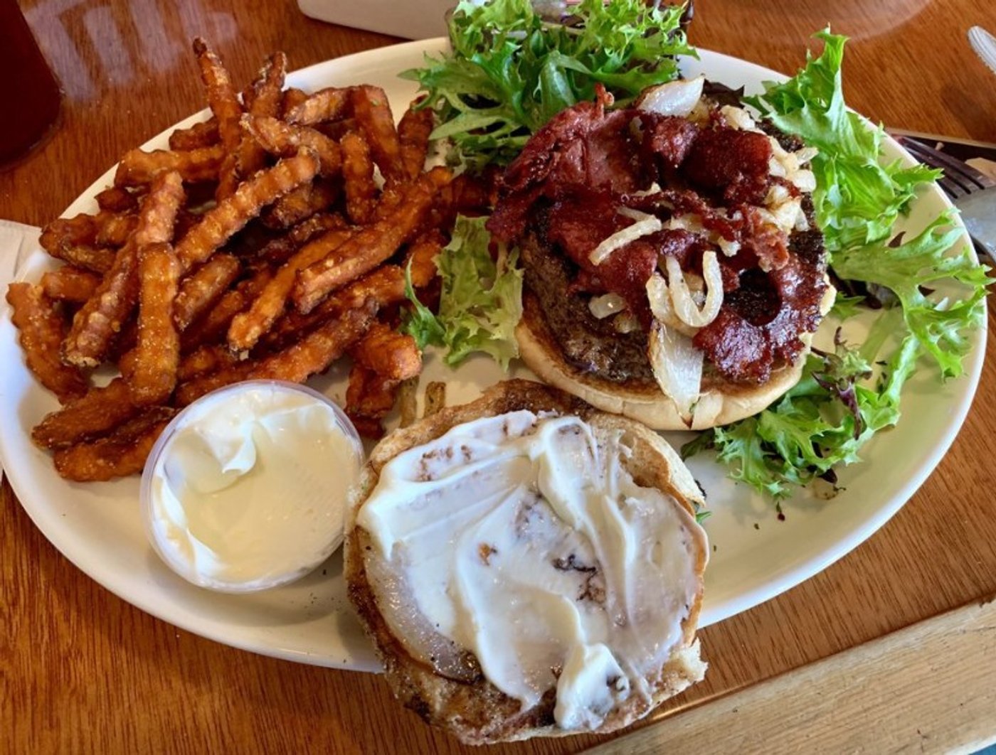 Food in Buzzard Billy's in La Crosse, WI.