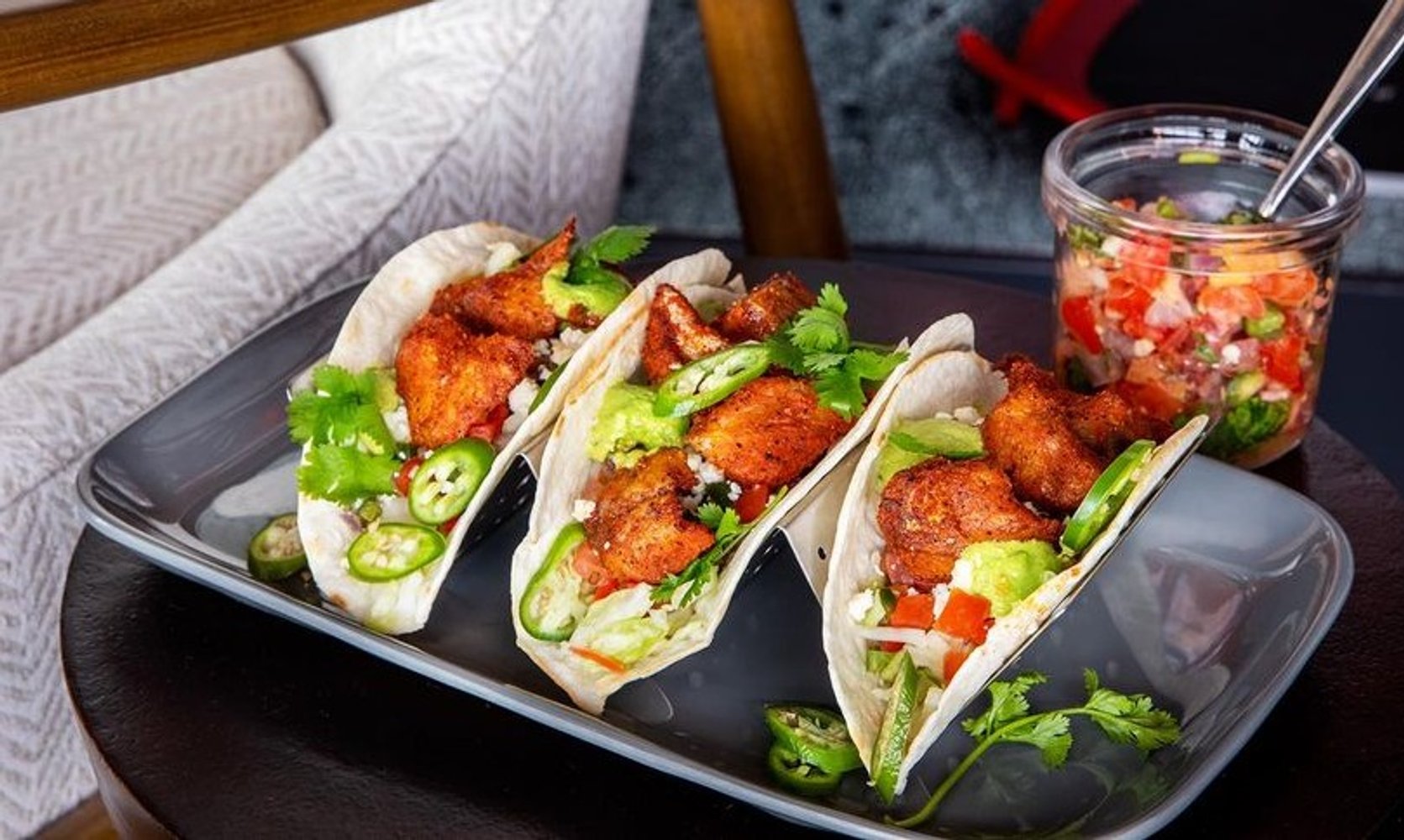 Food in The Ridge Room in Harrisonburg, VA.