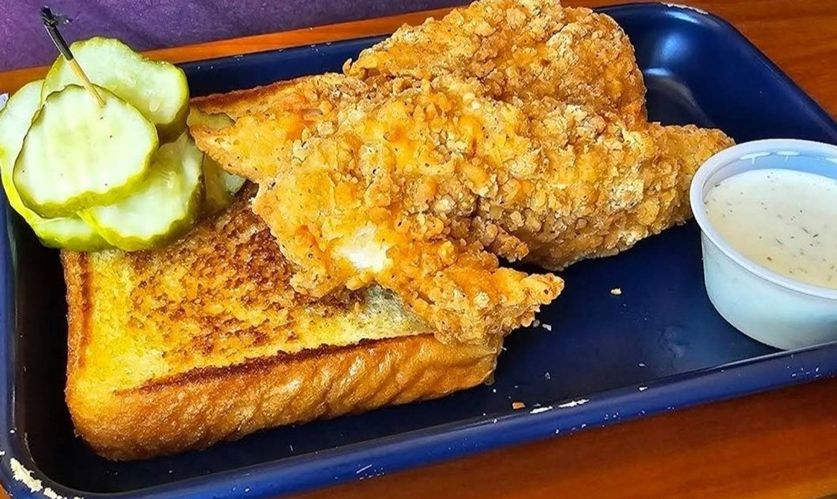 Food at Pop Up Chicken Shop located in Peoria, IL.