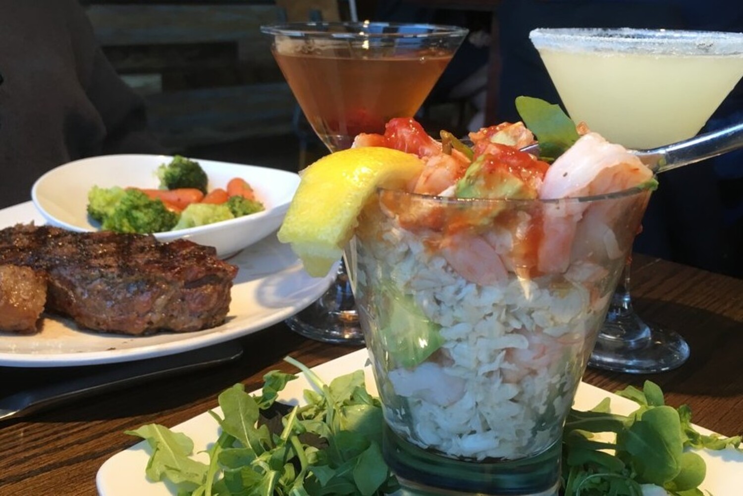 Foods at Manning's Steaks and Spirits located in Lakewood,Colorado.