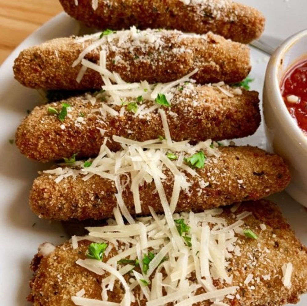 Fried Mozzarella at Johnny Macaroni's in Bridgewater, MA.