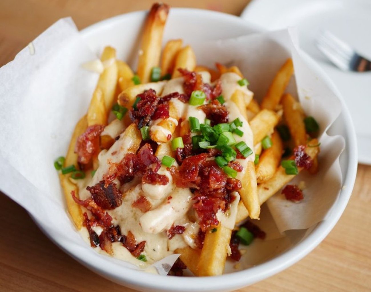 Fries w/ Bacon in Brick 29 in Nampa, ID. 