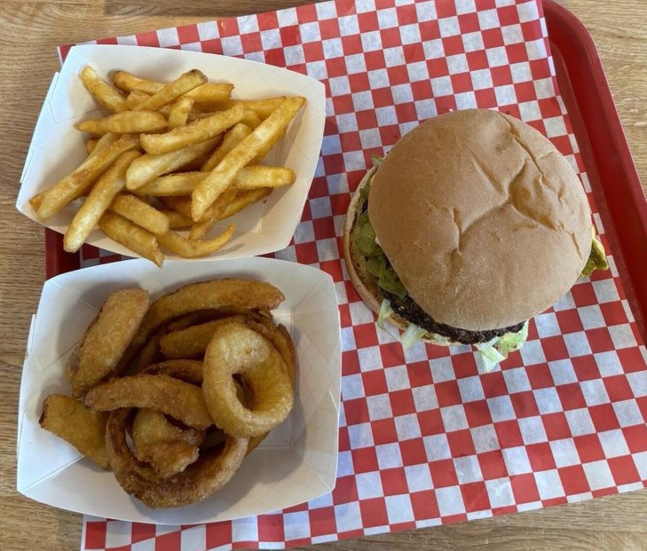 Hatch Green Burger at Texas Flaming Grill located in Abilene, TX.