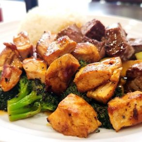 Hibachi Chicken & Steak Combo Plate