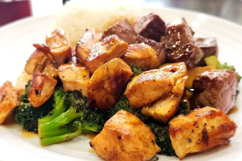 Hibachi Chicken & Steak Combo Plate