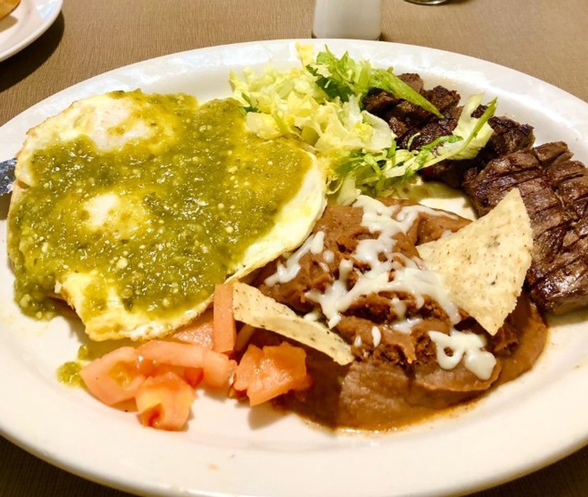 Huevos Rancheros at Briana’s Pancake House in Hanover Park, IL.