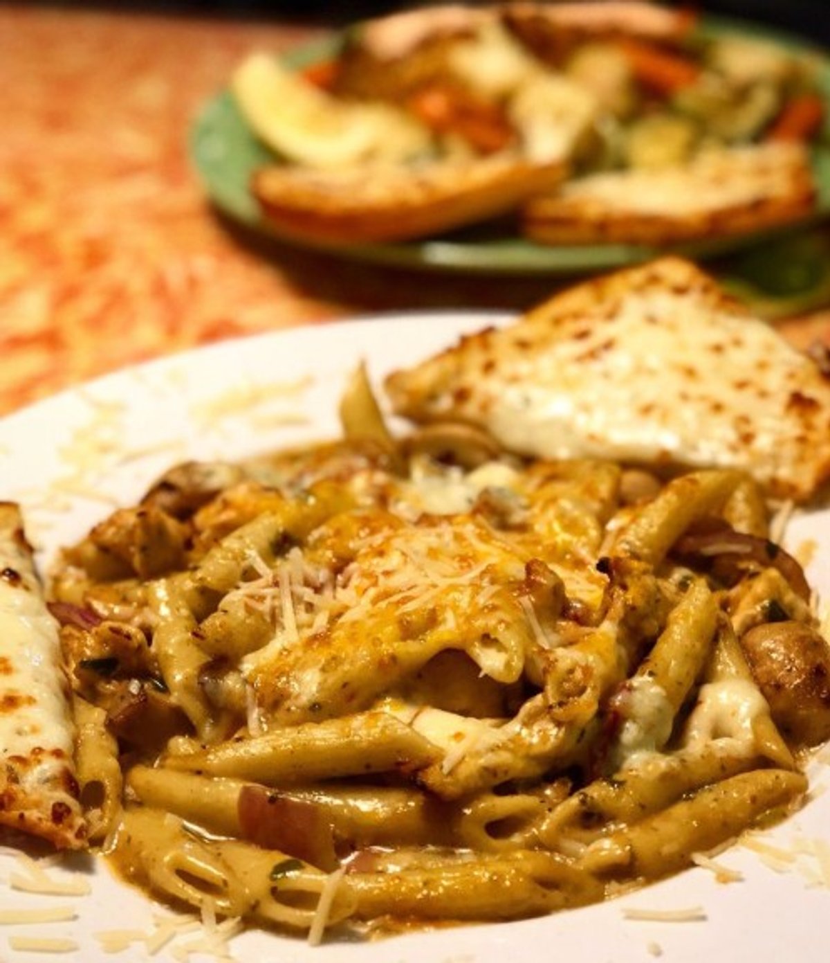 Hurricane chicken pasta in Pesto’s in Flint, MI.