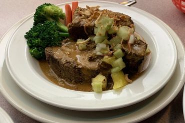 Indonesian Pot Roast at Tee Jay’s Corner Cafe located in Carson City, NV.