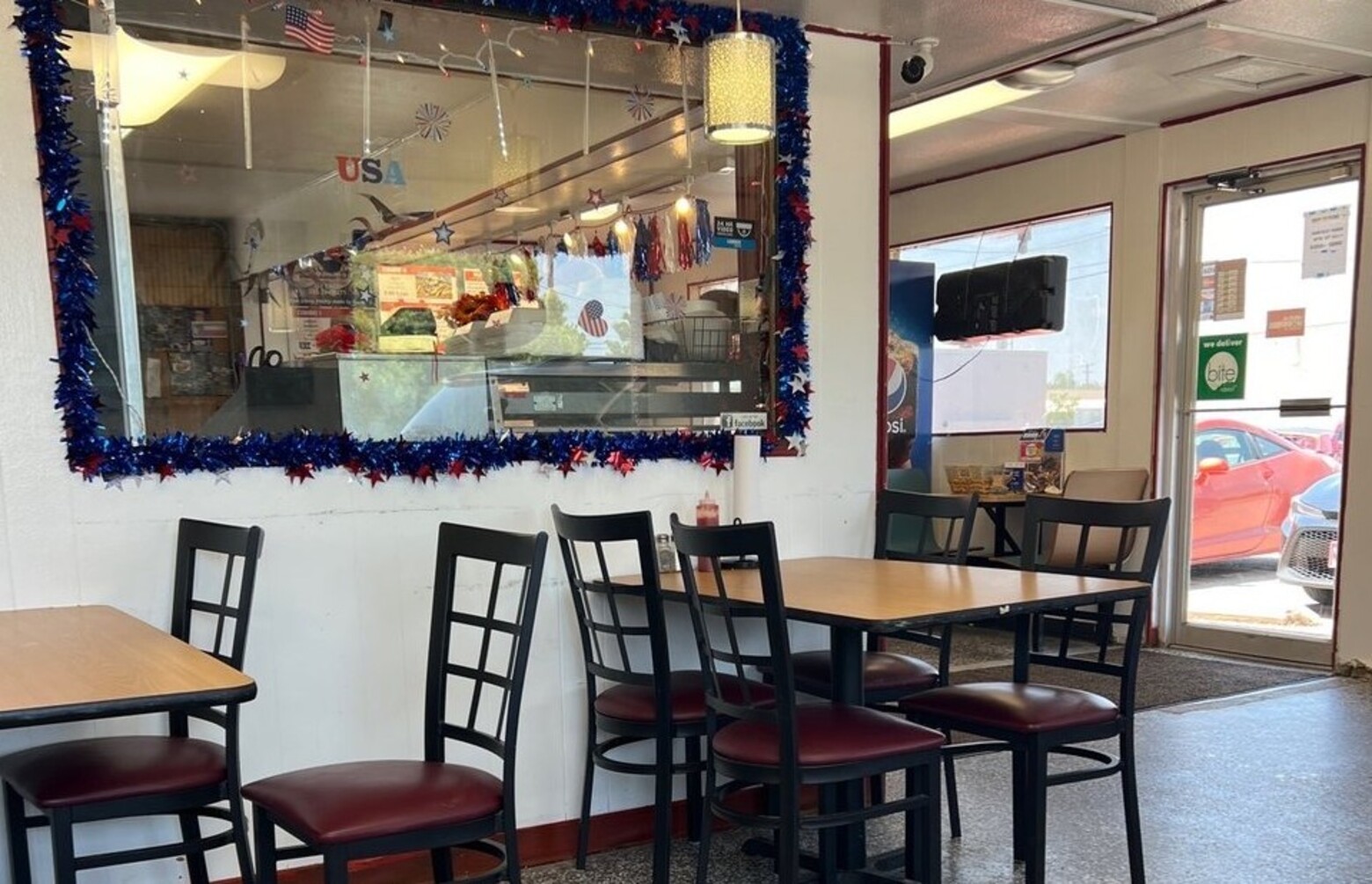 Inside Texas Flaming Grill located in Abilene, TX.