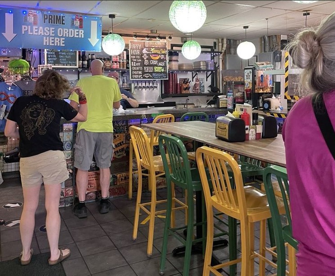 Inside Lucky Louie's Beer & Wieners in Erie, PA.