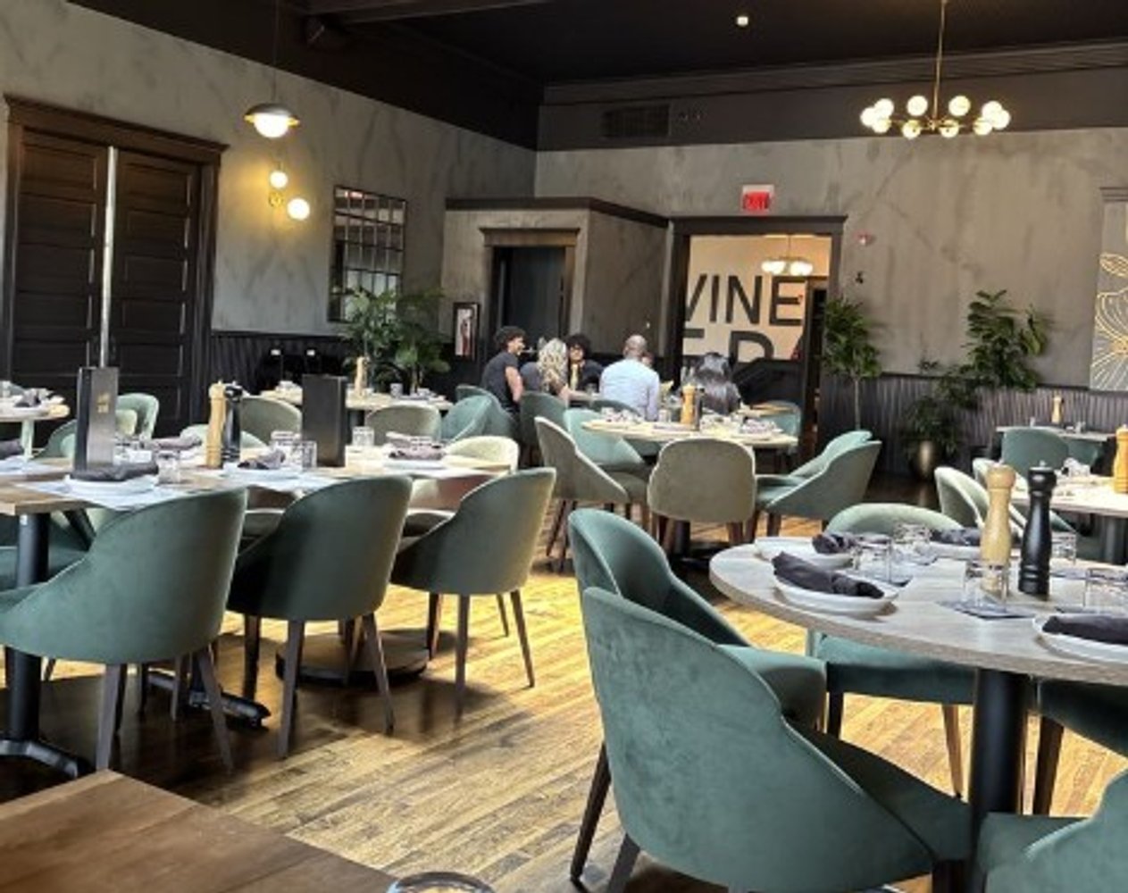 Inside at Barrel & Vine in Plainfield, IL. 