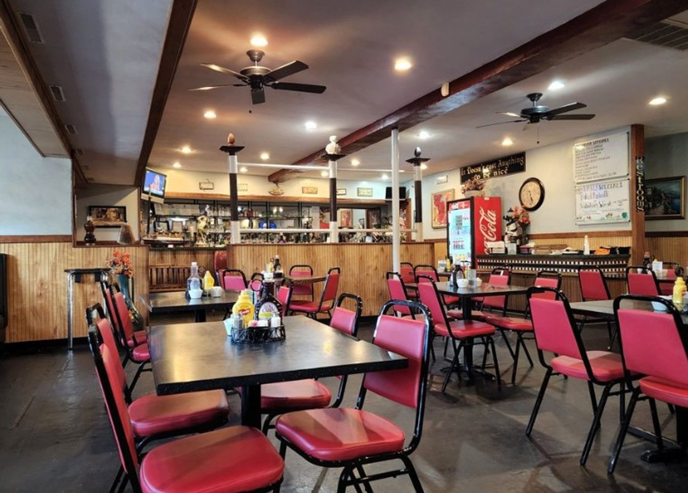 Inside at Mom & Pops located in Norfolk, Virginia. 