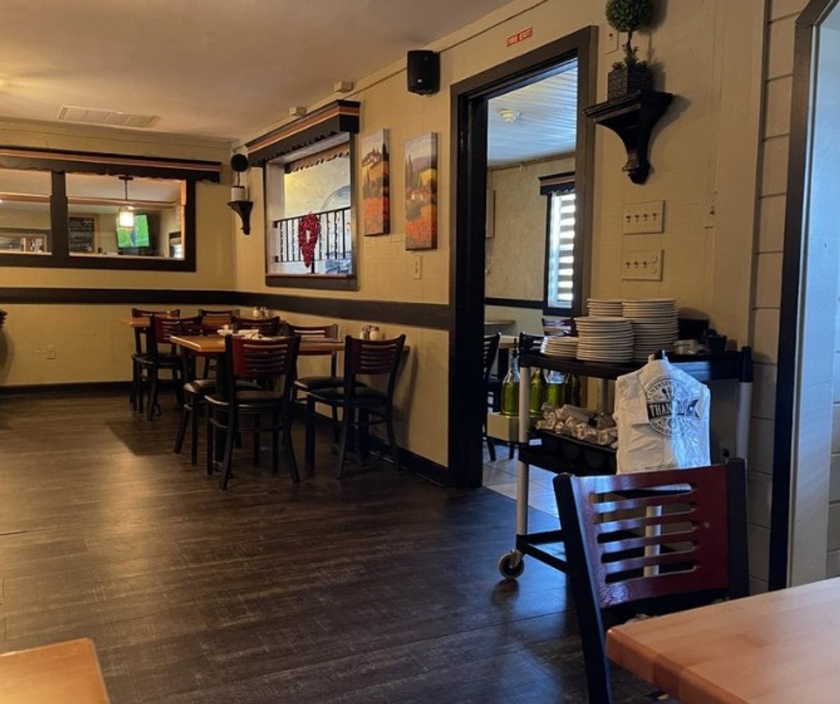 Iniside Johnny Macaroni's in Bridgewater, MA.