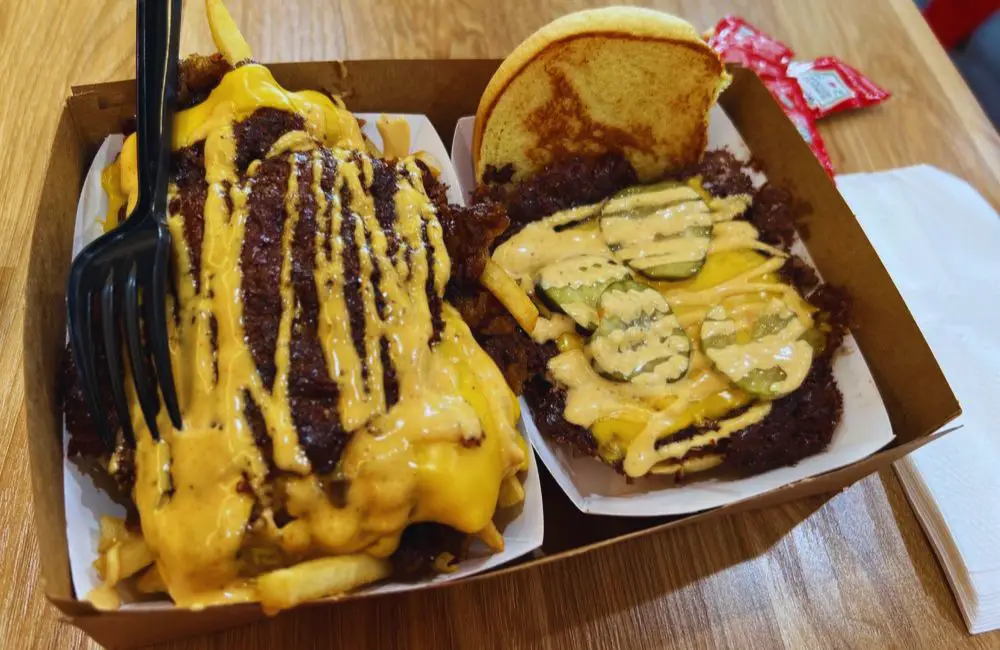 Double and Filthy Fries at Easy Street Burgers