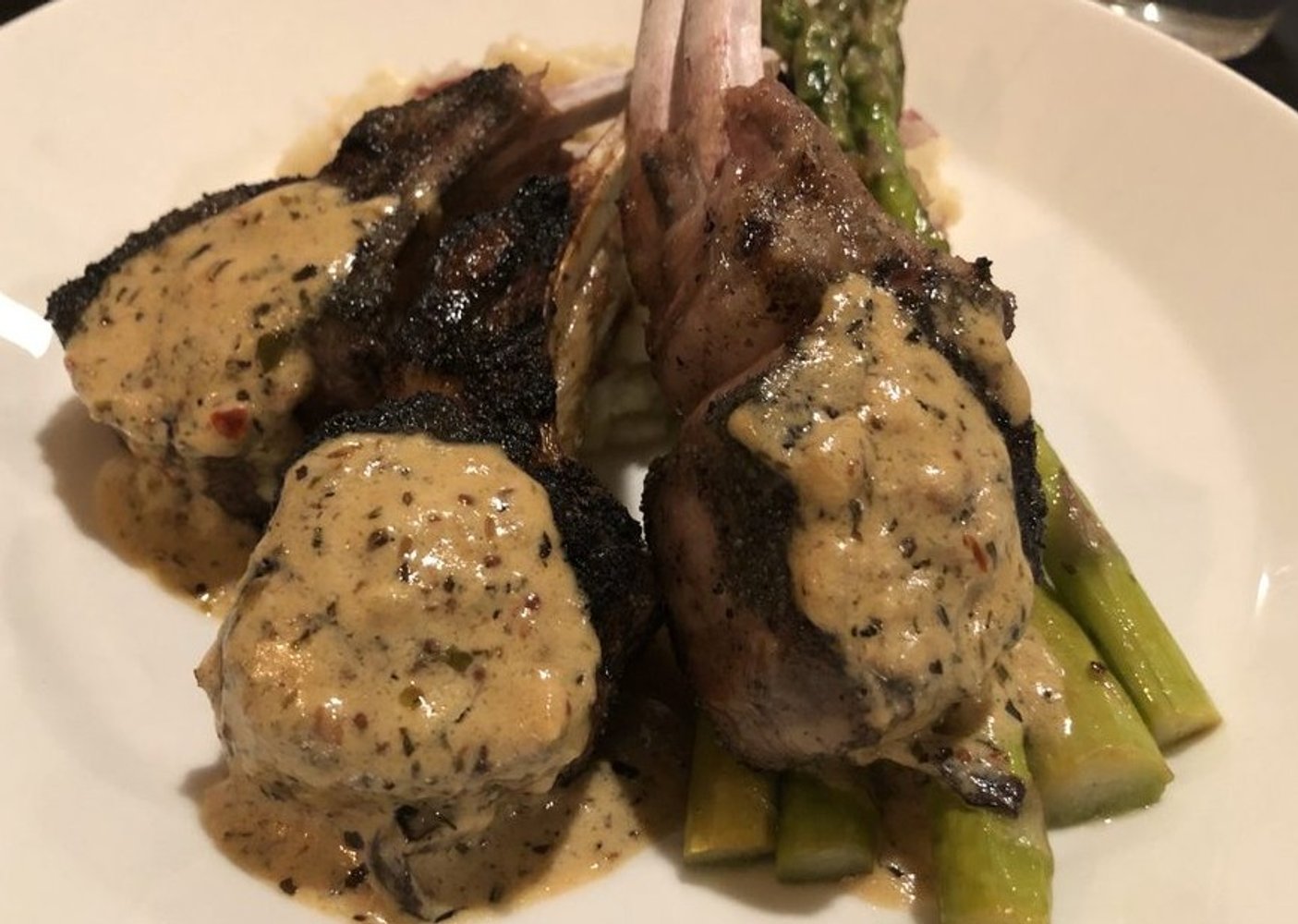 Lamb Chops at EnVie located in Lansing, MI.