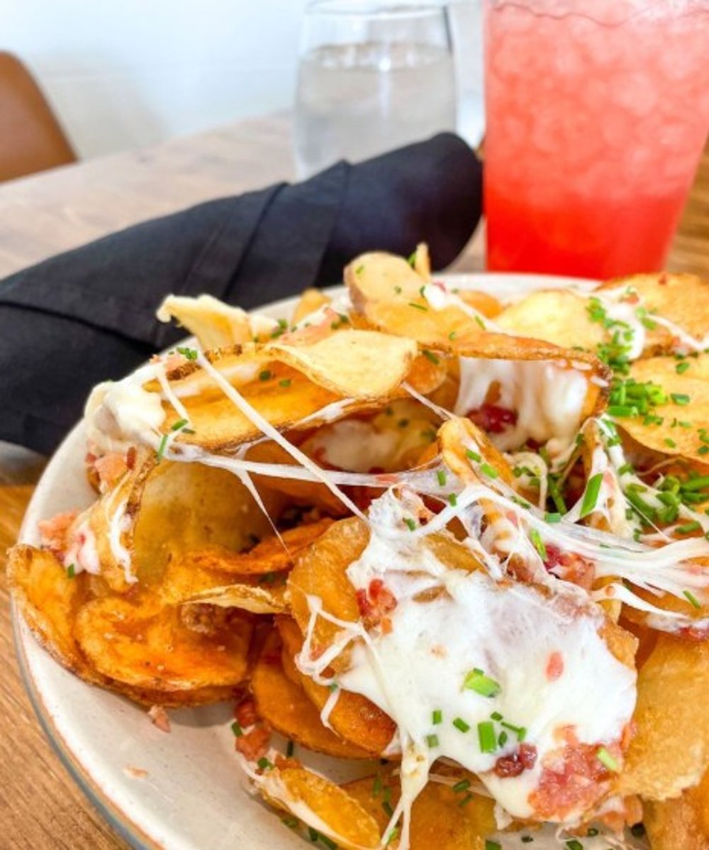 Loaded Irish nachos at Edna’s Market & Grille located in Lehi, UT.