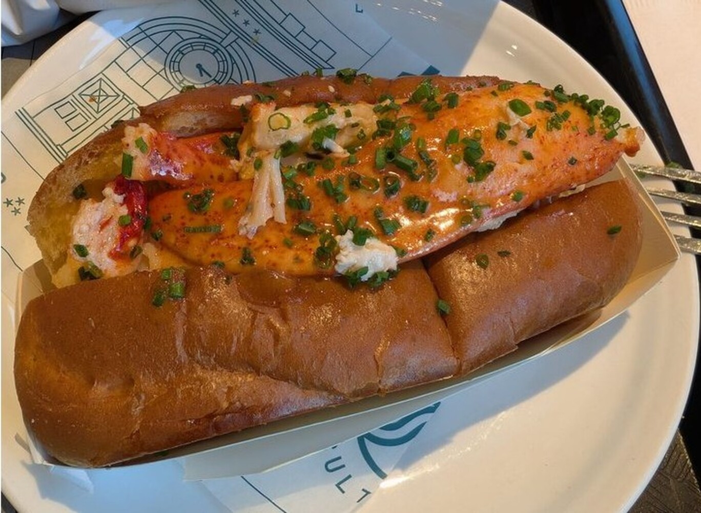 Lobster roll at Track 15 located in Providence, RI.