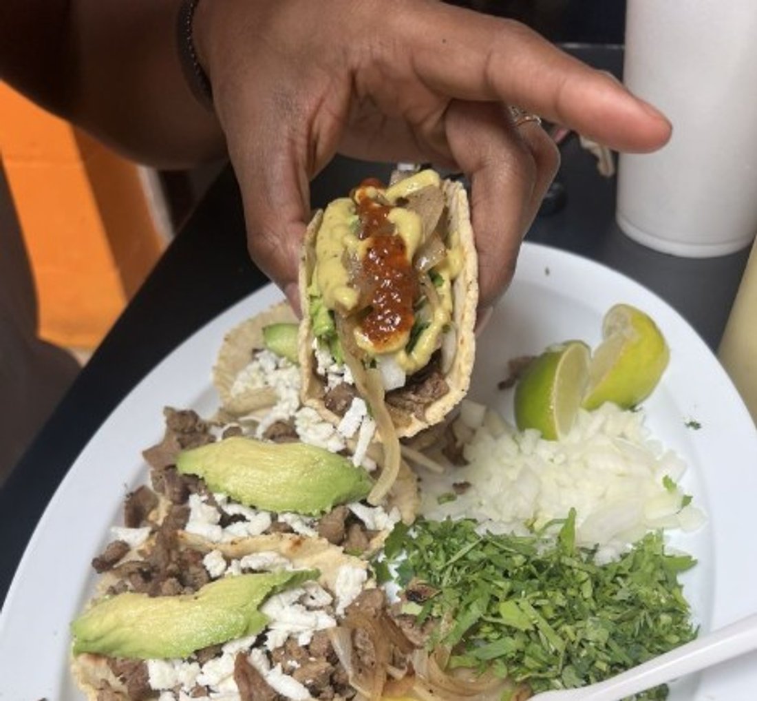 Matamoros Tacos in Super Burgers located in McAllen, TX. 