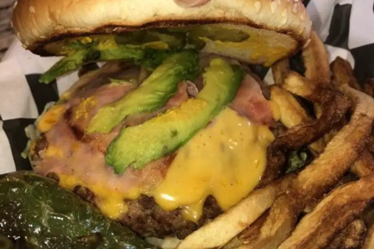 Mexicana burger in Super Burgers located in McAllen, TX.