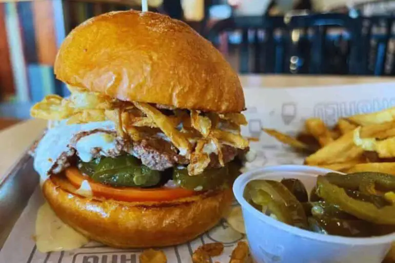 Burgers at Mooyah in Irvine,CA