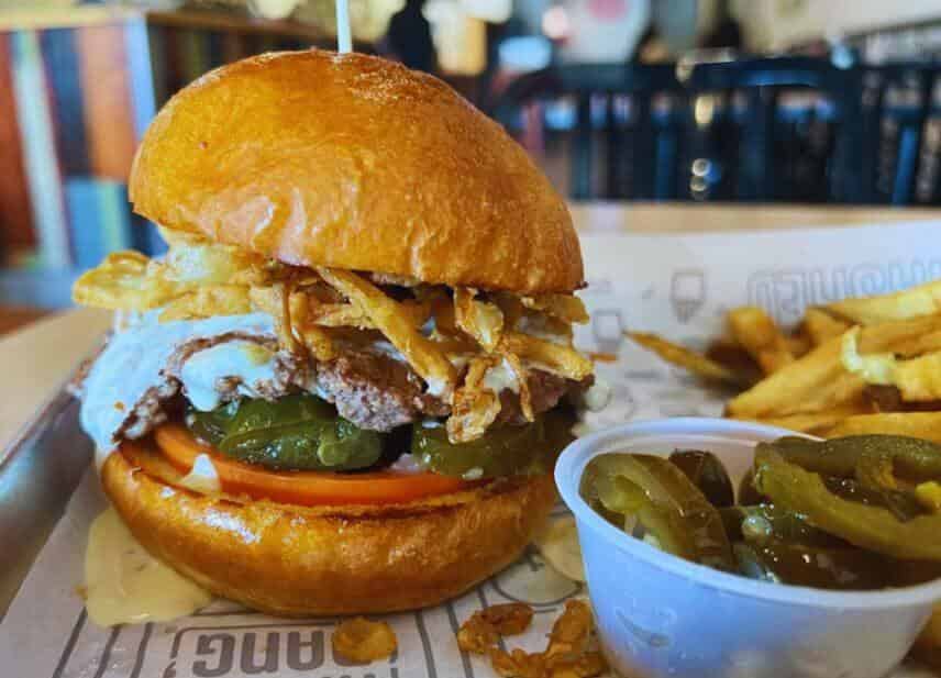 Burgers at Mooyah in Irvine,CA