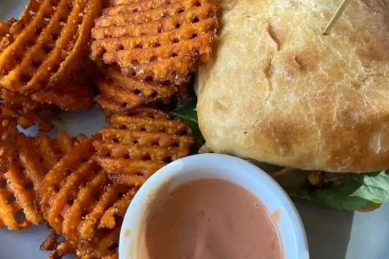 Paris burger at Edna’s Market & Grille located in Lehi, UT.