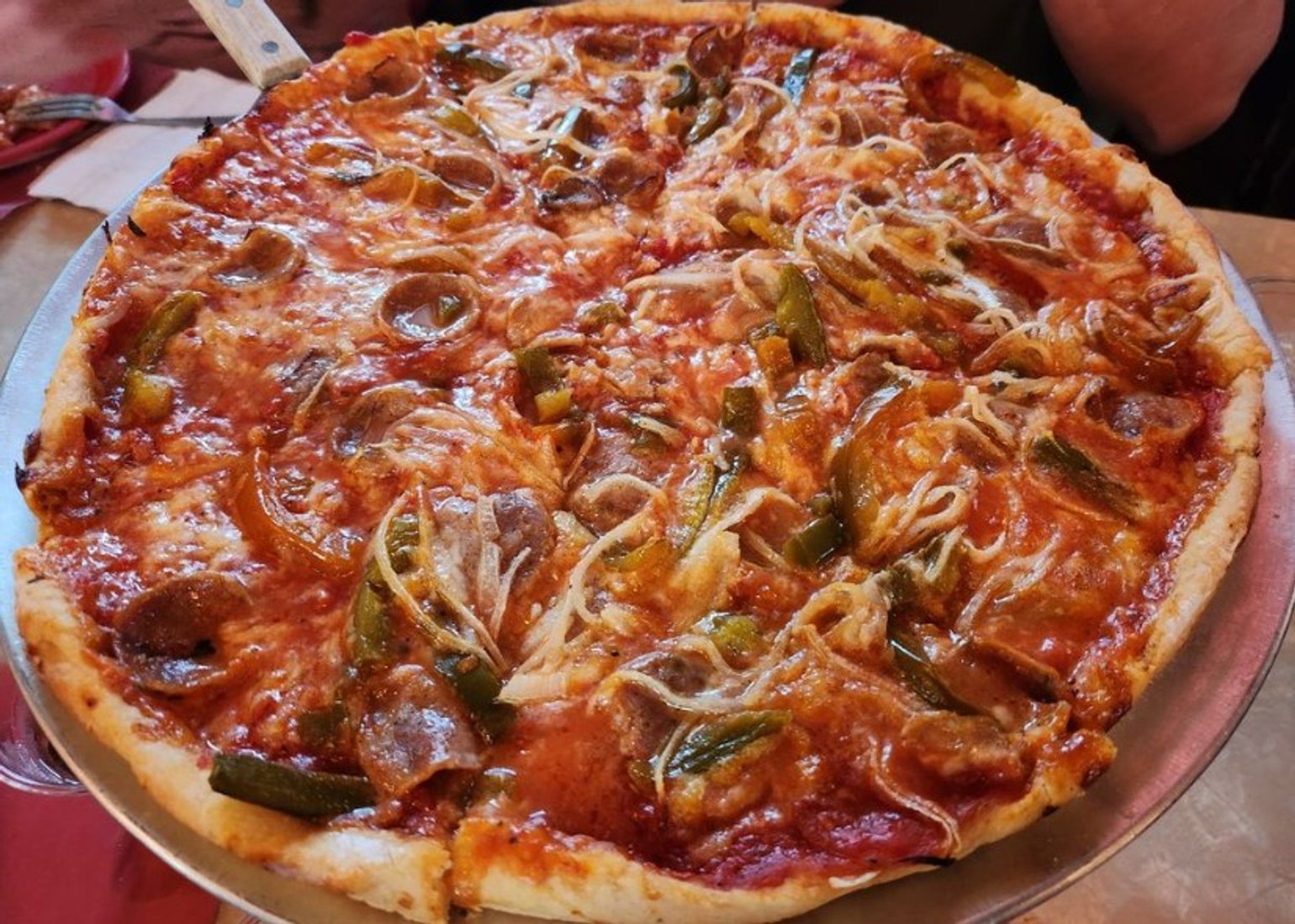 Pizza at Patsy's Tavern & Restaurant located in Paterson, NJ.