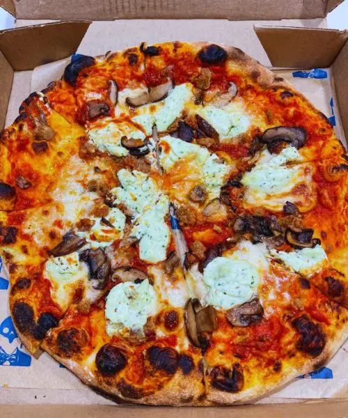 Sausage & Mushroom added herbed ricotta photos for Doughbird