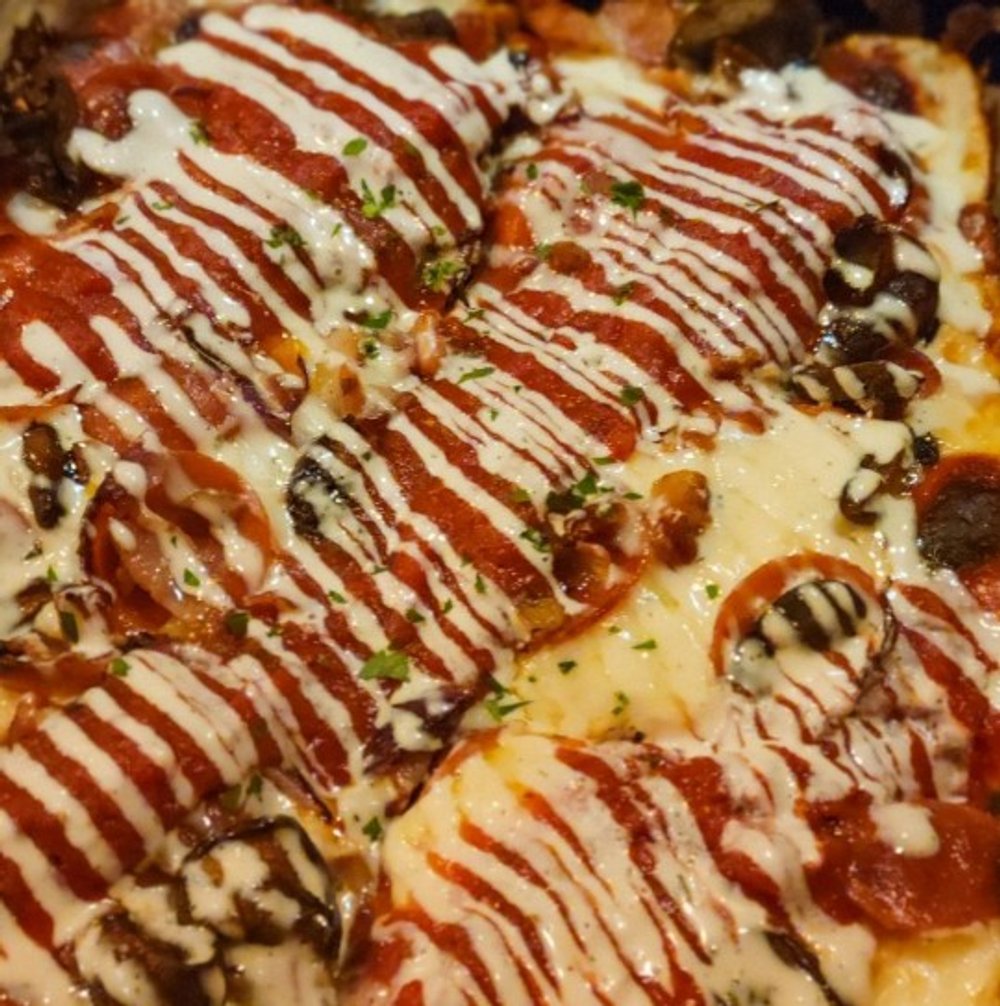 The Rancher w/ added mushrooms and onions at High Street Pizza & Pour House in Portsmouth, VA.