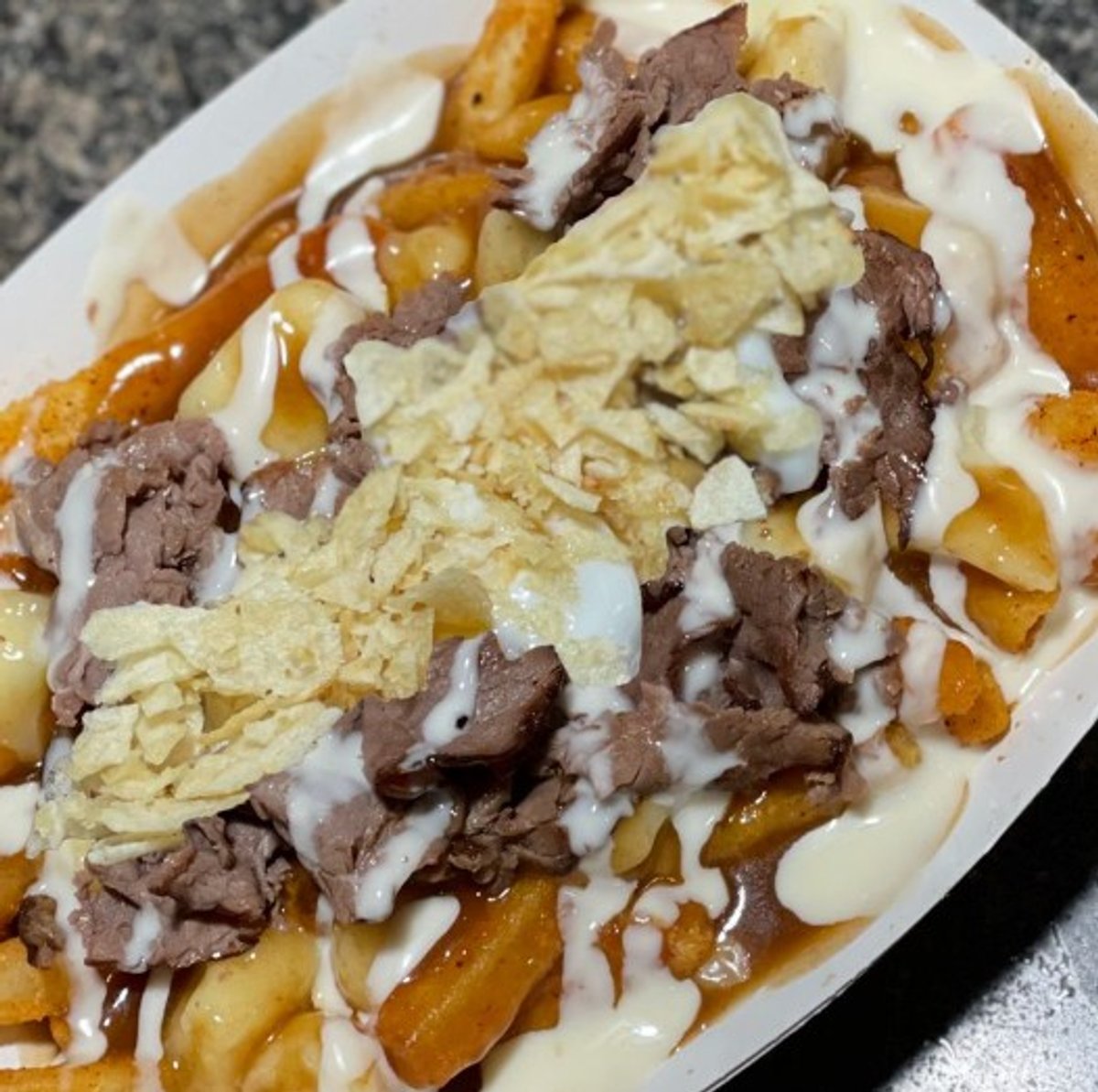 Punxsy Poutine in Lucky Louie's Beer & Wieners in Erie, PA.