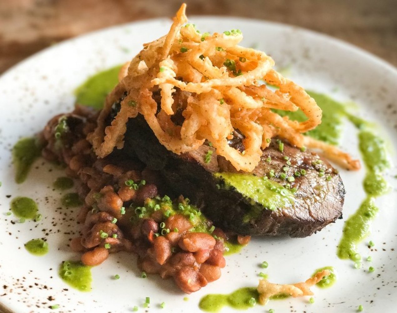 Ribeye at Table 128 located in Des Moines, IA.